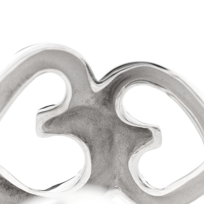 Tiffany Sterling Silver Paloma Picasso Double Loving Heart Cuff Bracelet 4 of 5