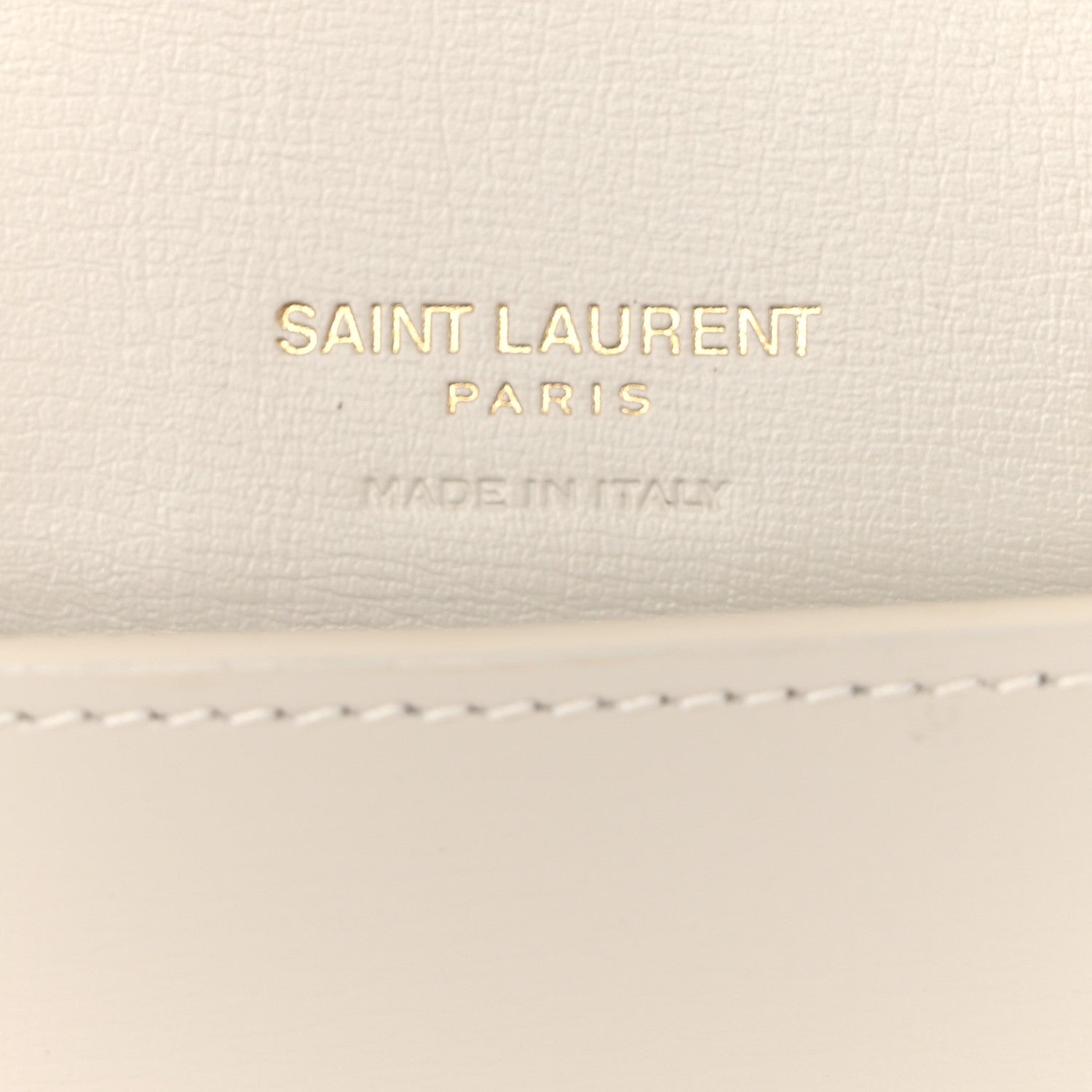 Saint Laurent Smooth Calfskin Monogram Phone Holder Crossbody Crema Soft 6 of 11