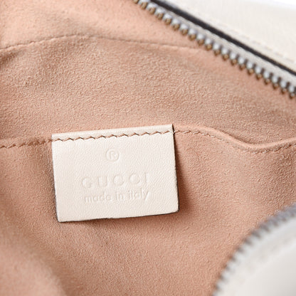 Gucci Calfskin Matelasse Mini GG Marmont Chain Shoulder Bag White 10 of 11
