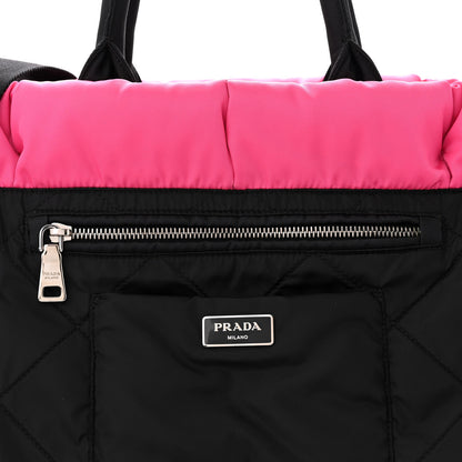 Prada Tessuto Nylon Bomber Tote Fuxia 13 of 19