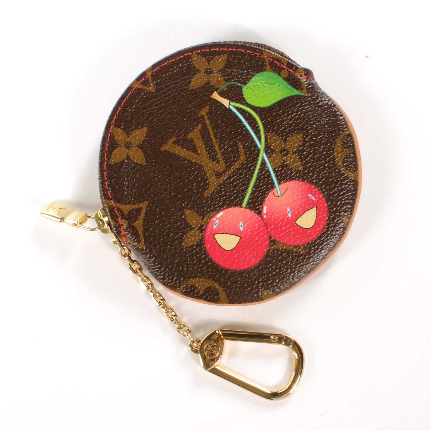 Monogram Cerises Round Coin Purse