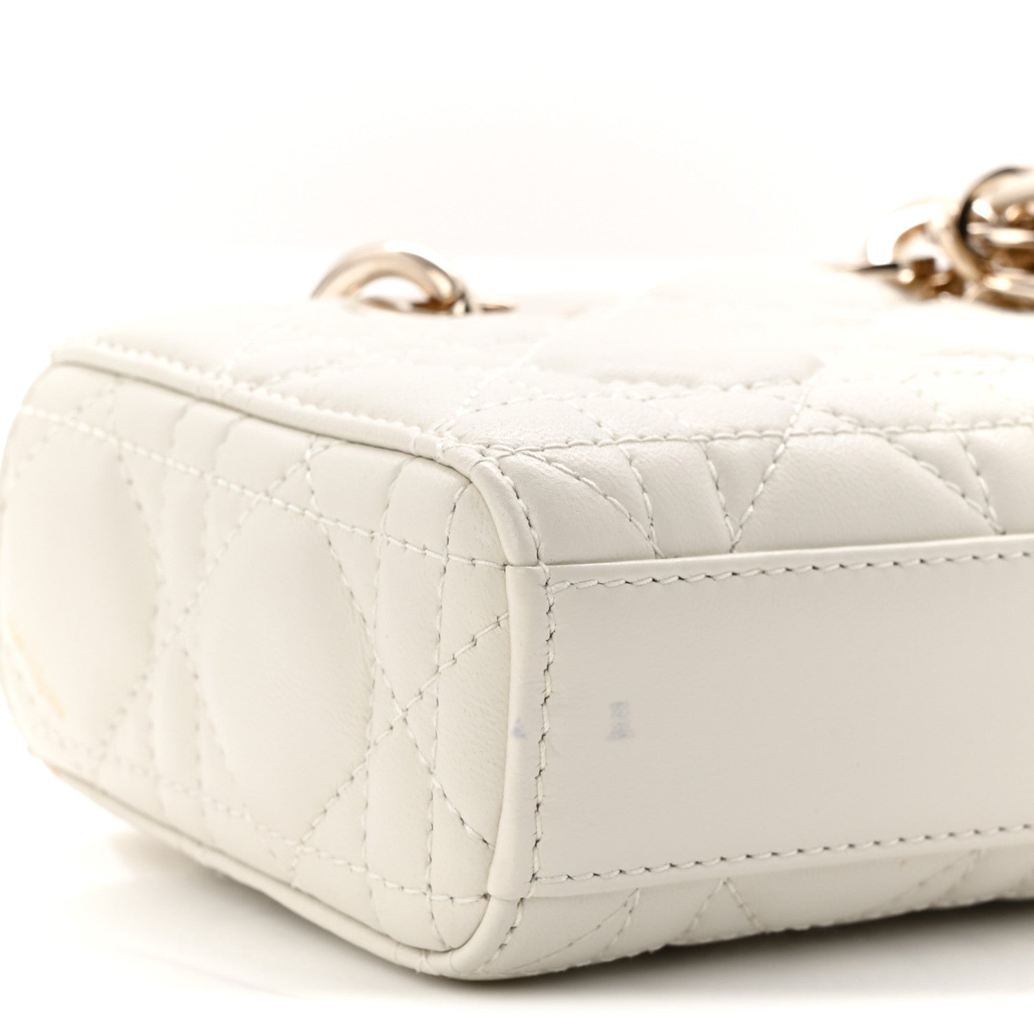 Christian Dior Lambskin Cannage Micro Lady D-Joy Latte 9 of 10
