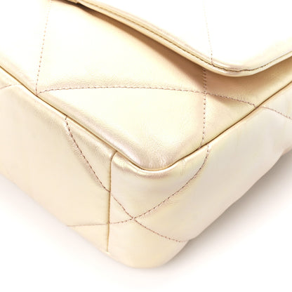 Chanel Iridescent Lambskin Quilted Medium Chanel 19 Flap Pink 10 of 10