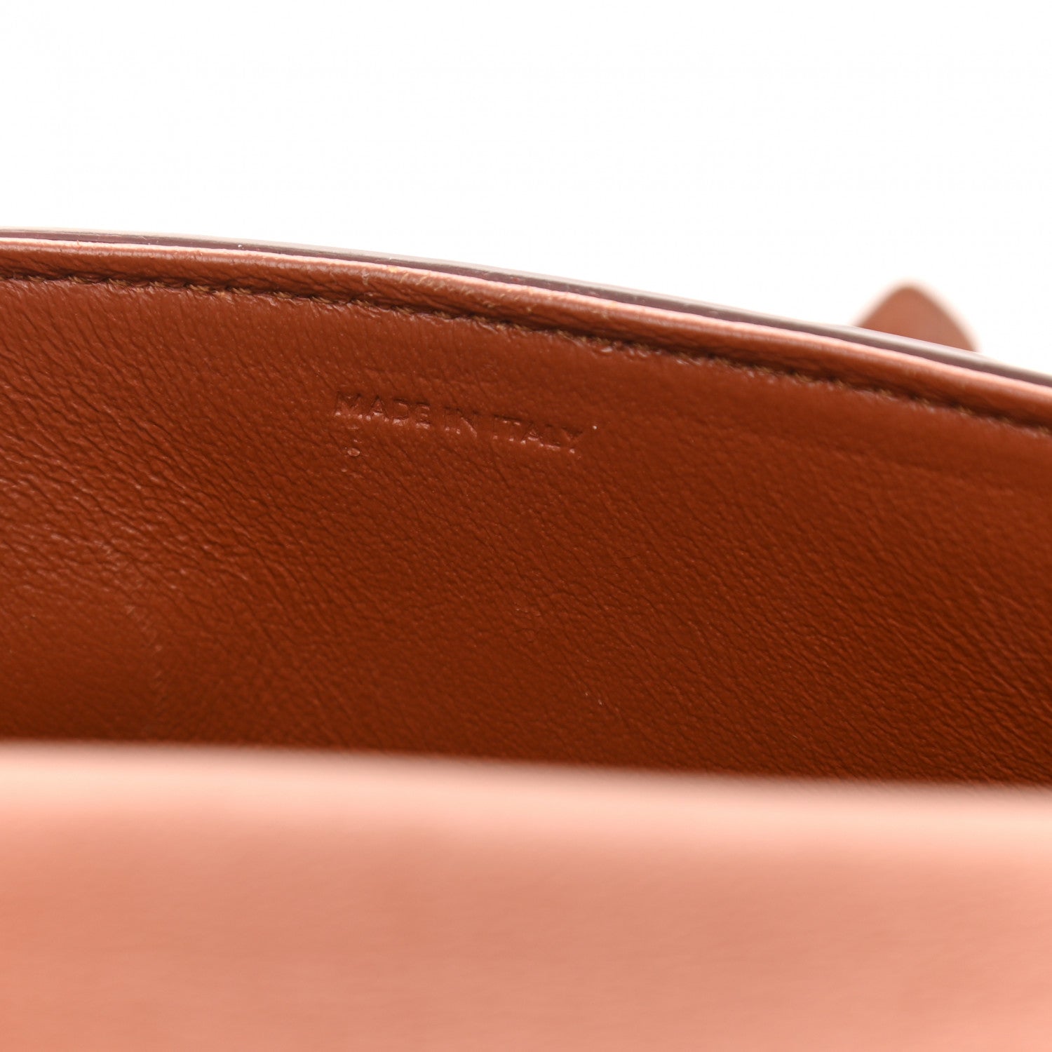 Celine Calfskin Crocodile Embossed Medium Tassel Bag Tan 7 of 13