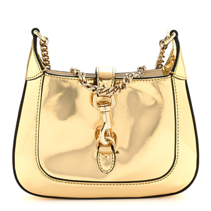 Gucci Lux Mirrored Calfskin Mini Jackie Notte Bag Gold 1 of 12