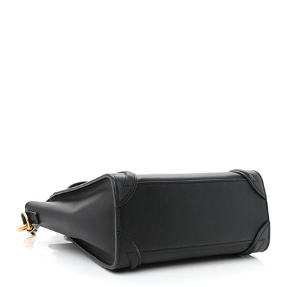 Celine Smooth Calfskin Nano Luggage Black 4 of 12