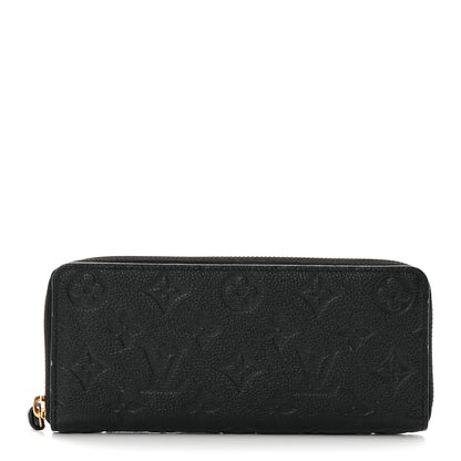 Louis Vuitton Empreinte Clemence Wallet Black 1 of 12