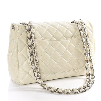 Chanel Caviar Jumbo Single Flap Off White 2 of 9