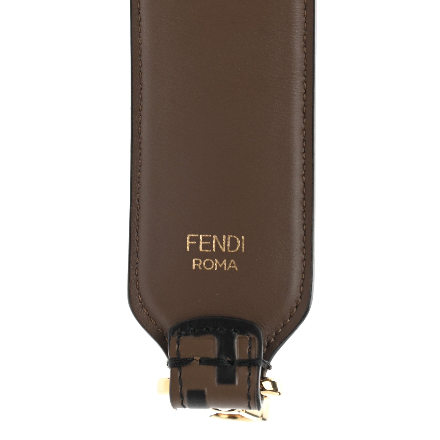 Fendi Calfskin FF 1974 Embossed Mini Strap You Maya Black 3 of 4