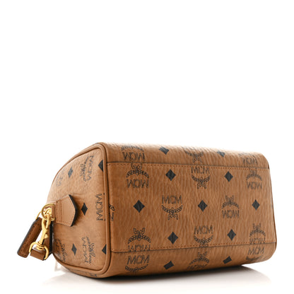 MCM Visetos Small Ella Boston Cognac 4 of 10