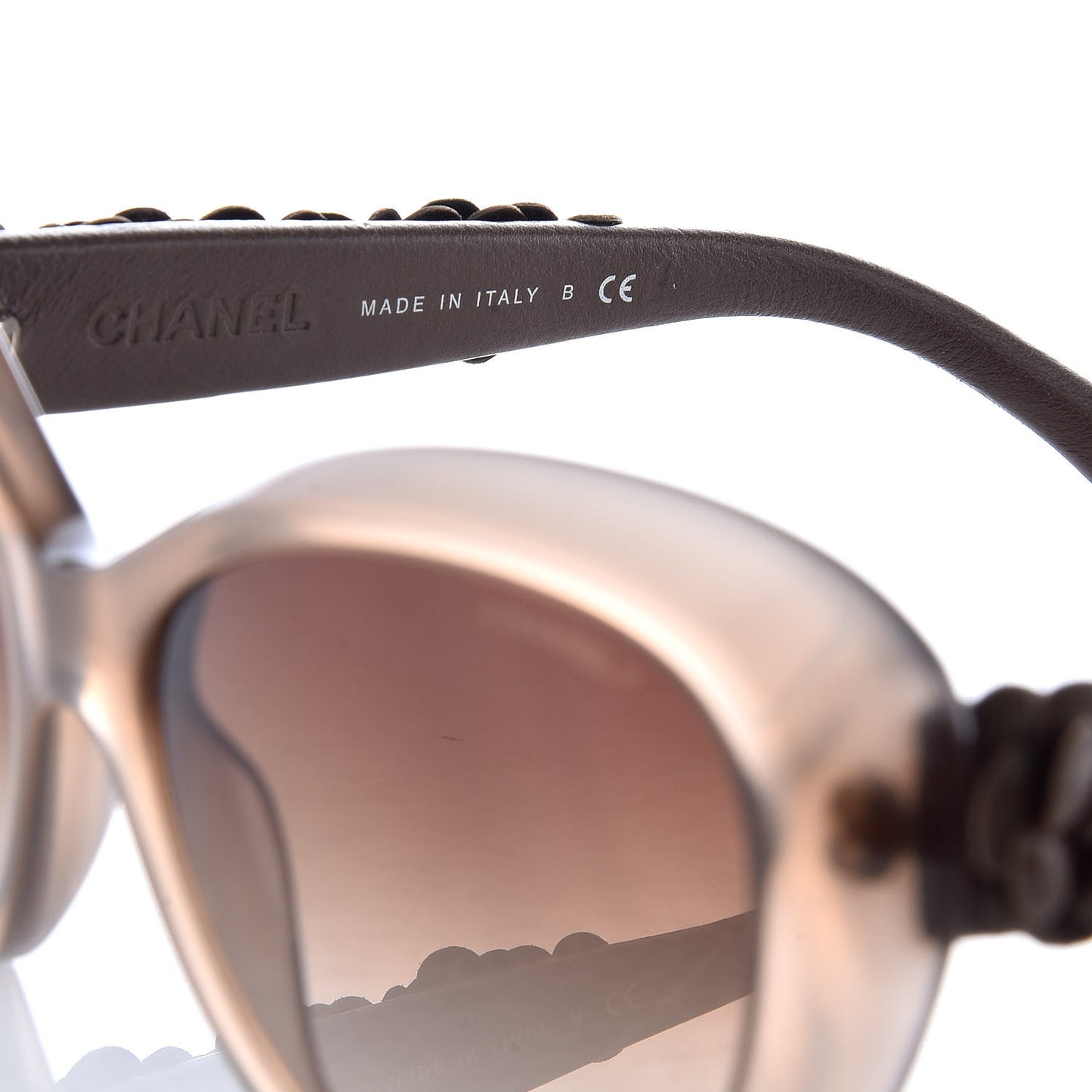 Lambskin Camellia CC Sunglasses 5318-Q Brown