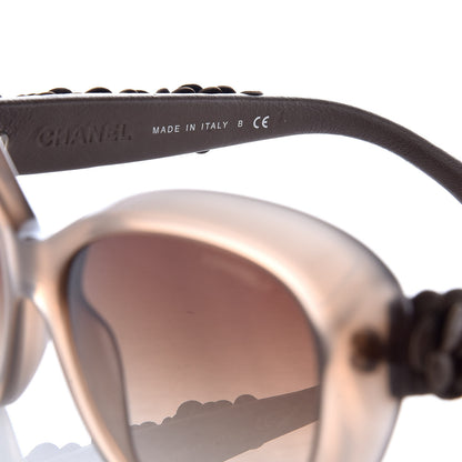 Chanel Lambskin Camellia CC Sunglasses 5318-Q Brown 6 of 9