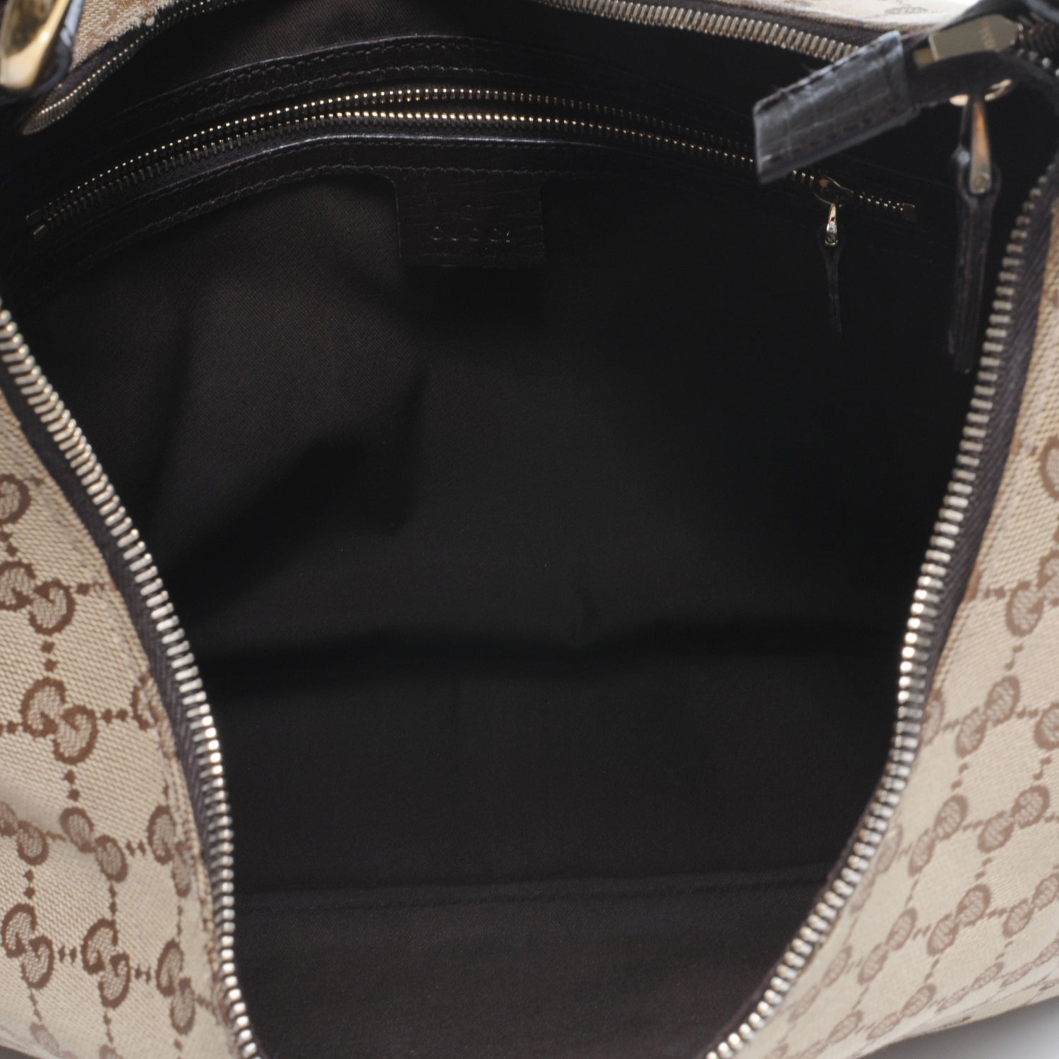 Gucci Monogram Medium Horsebit Chain Hobo Ebony 6 of 8
