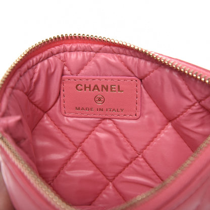 Chanel Lambskin Quilted Small Casino Cosmetic Case Pink 5 of 8