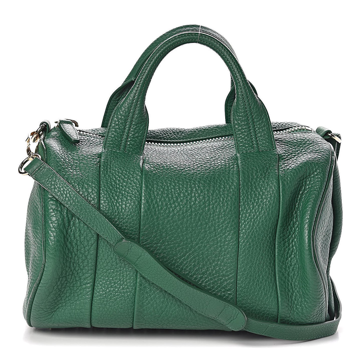 Pebbled Lambskin Rocco Vine Rhodium Hardware