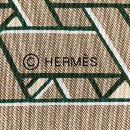 Hermes Silk Masan & Masan Scarf 90 Grege Potiron Bois De Rose 4 of 4