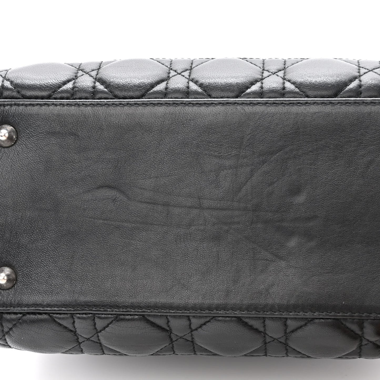 Lambskin Cannage Medium Lady Dior Black
