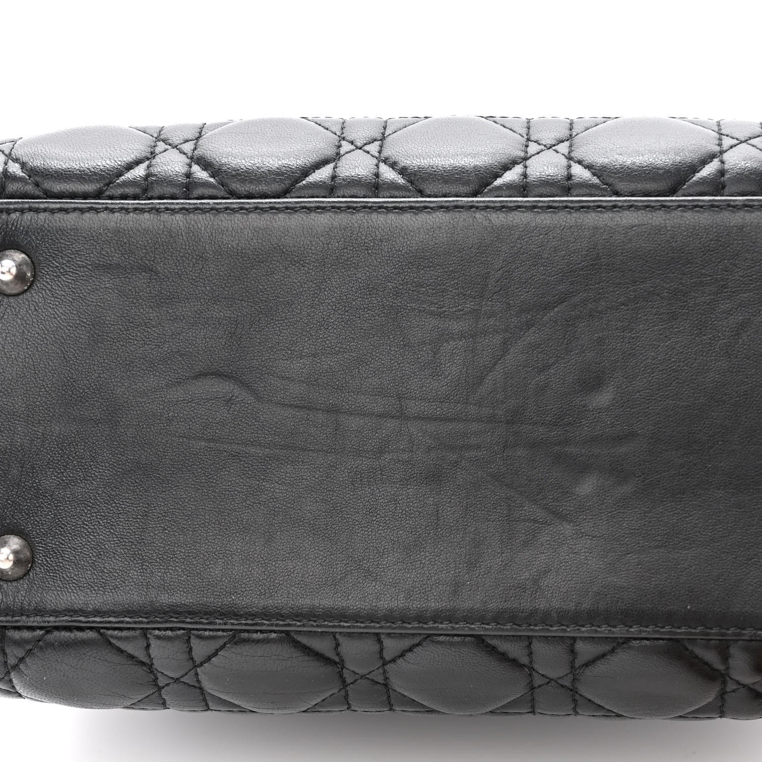 Christian Dior Lambskin Cannage Medium Lady Dior Black 11 of 14