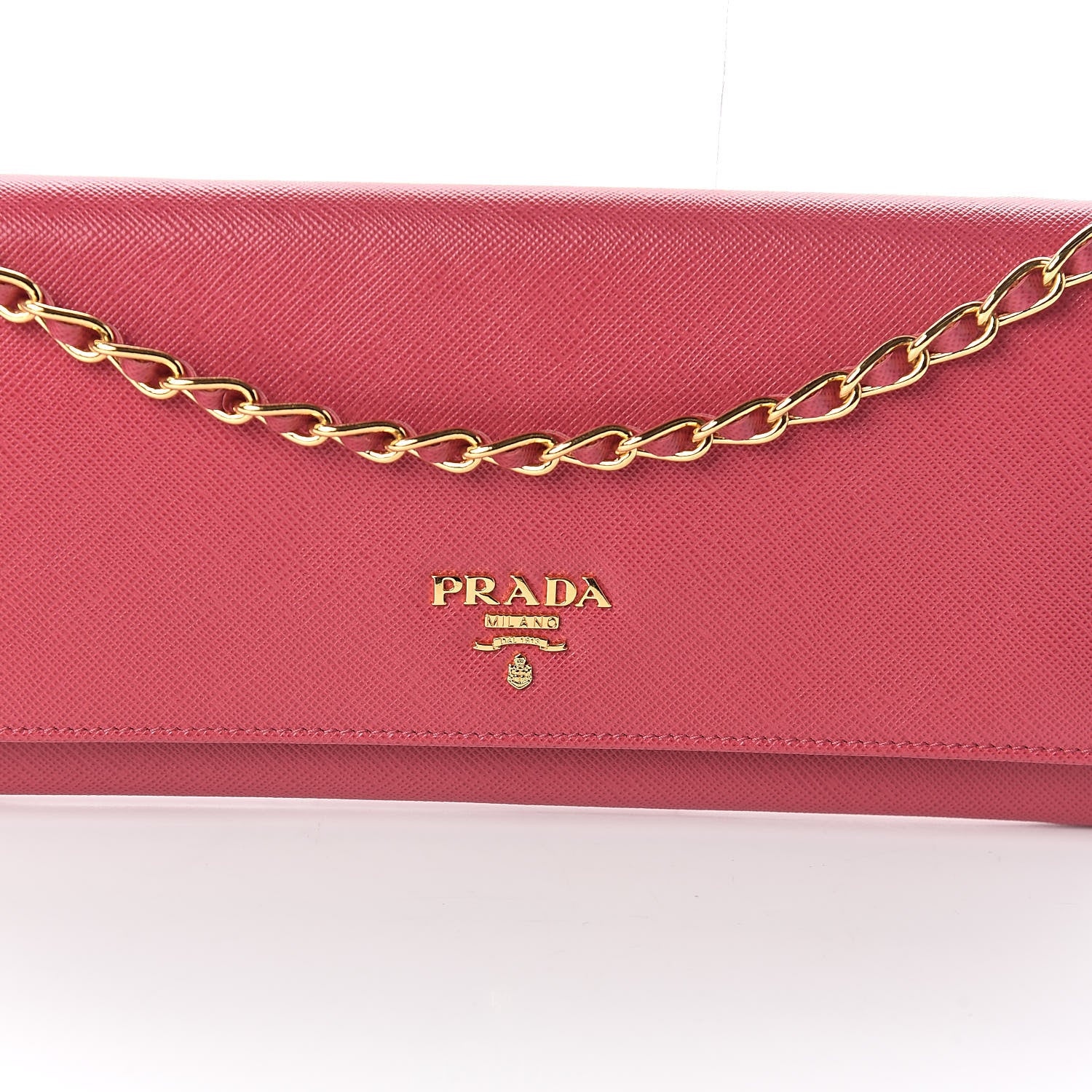 Prada Saffiano Metal Oro Chain Wallet Tamaris 7 of 9