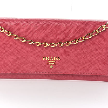 Prada Saffiano Metal Oro Chain Wallet Tamaris 7 of 9