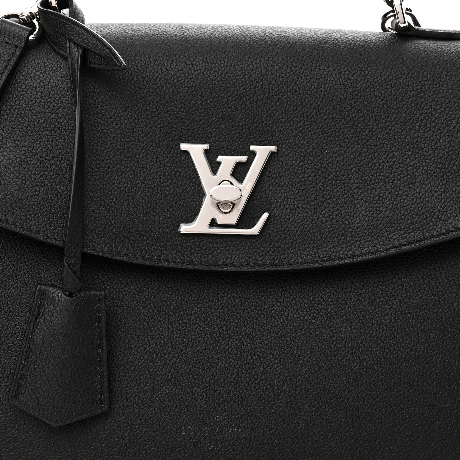 Louis Vuitton Soft Calfskin Lockme Ever MM Black 7 of 9