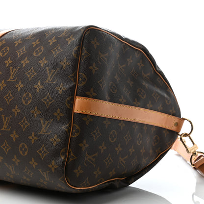Louis Vuitton Monogram Keepall Bandouliere 55 9 of 10