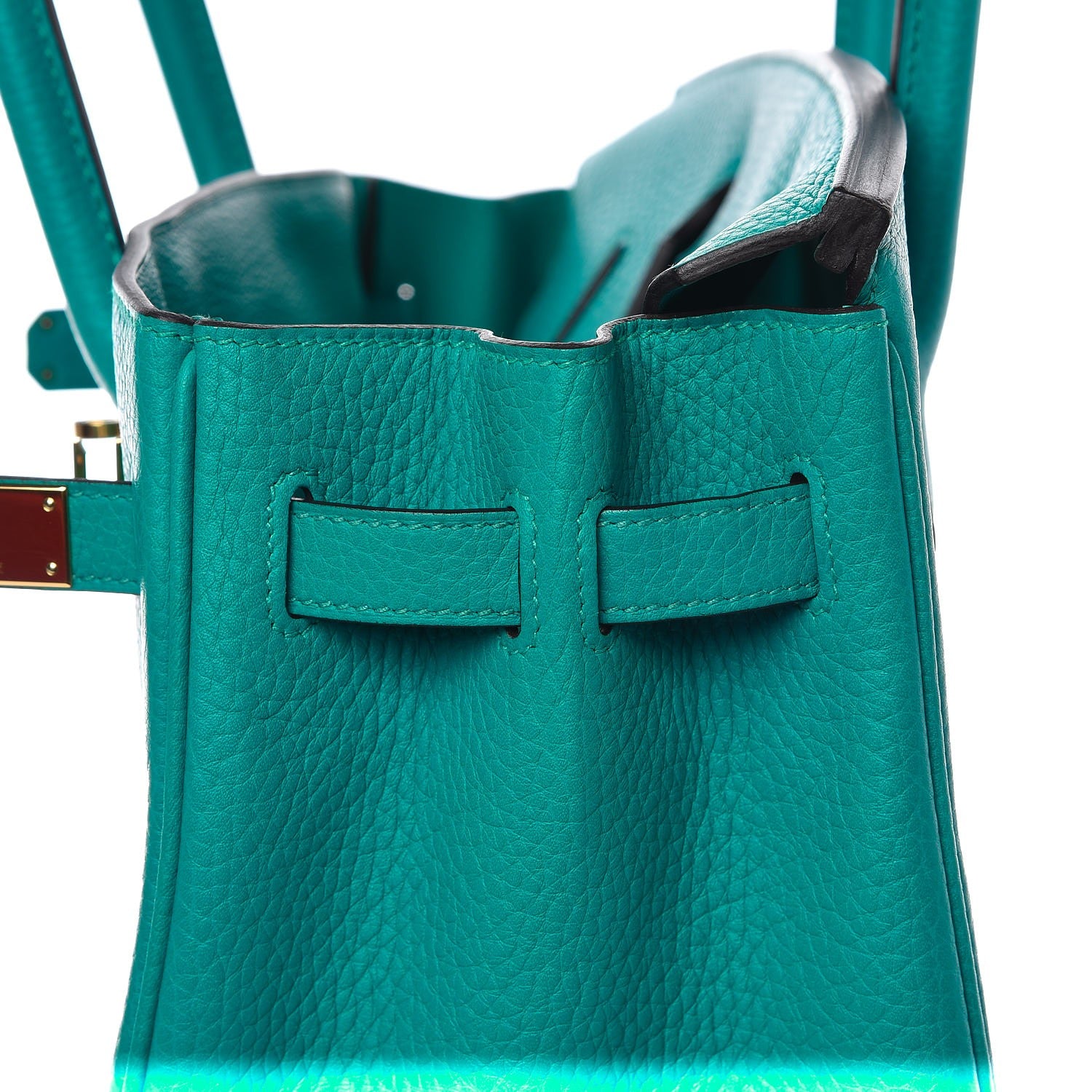 Hermes Taurillon Clemence Birkin 30 Bleu Paon 21 of 30