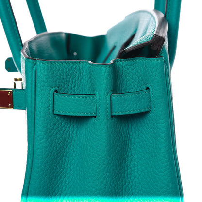 Hermes Taurillon Clemence Birkin 30 Bleu Paon 21 of 30