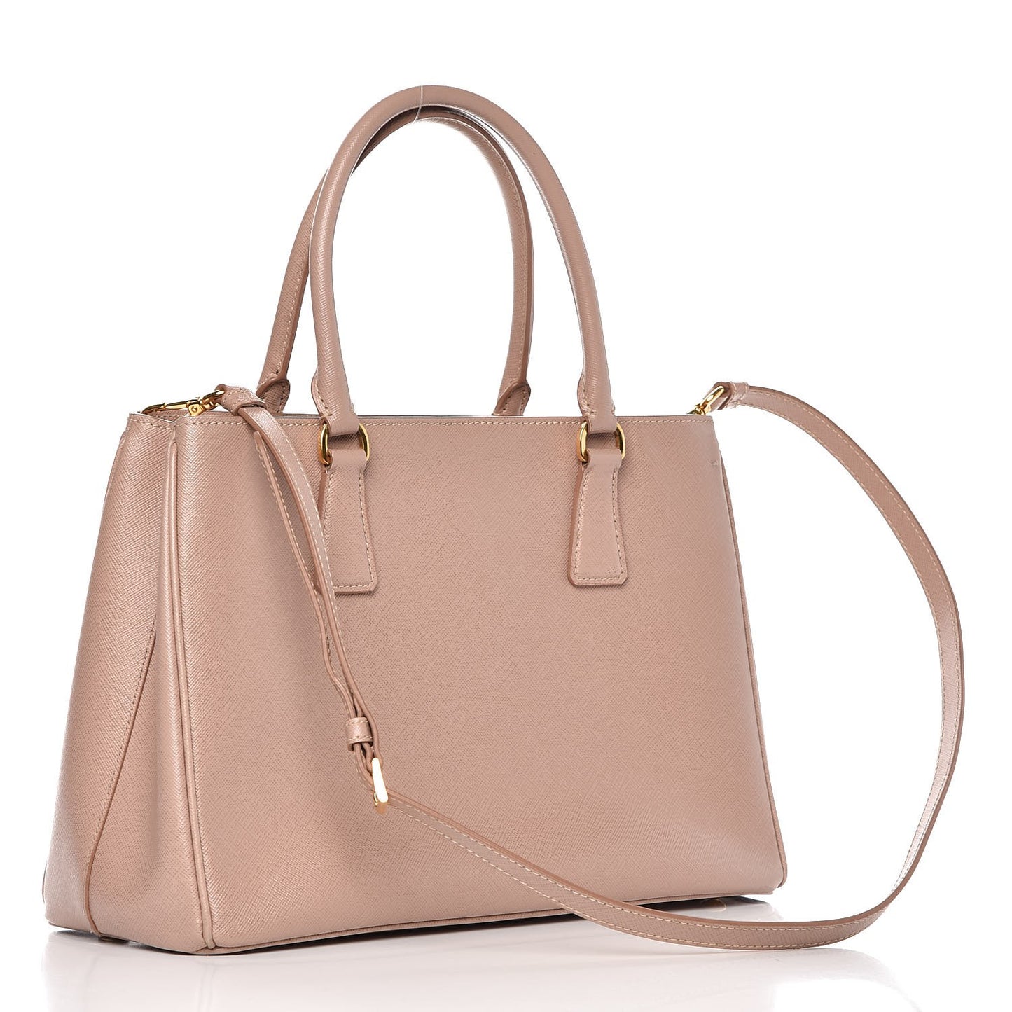 Saffiano Lux Medium Tote Cammeo