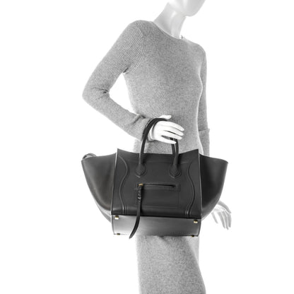 Celine Smooth Calfskin Medium Phantom Luggage Grey 2 of 7