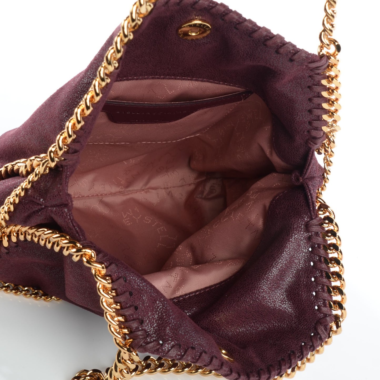 Shaggy Deer Mini Falabella Tote Plum