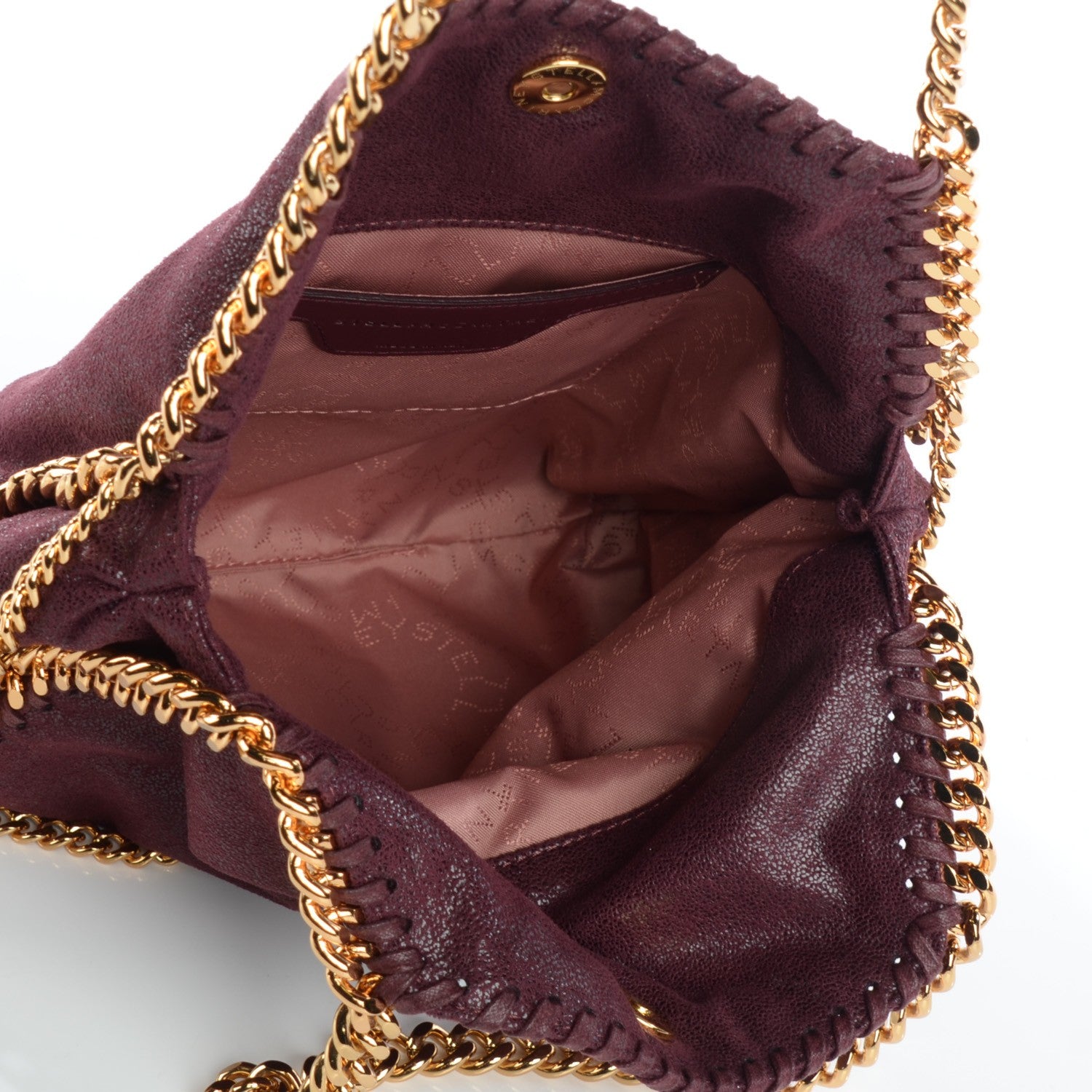 Stella McCartney Shaggy Deer Mini Falabella Tote Plum 5 of 9
