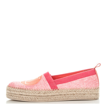 Louis Vuitton Canvas Blue Shore Espadrille Flats 40 Corail 1 of 8