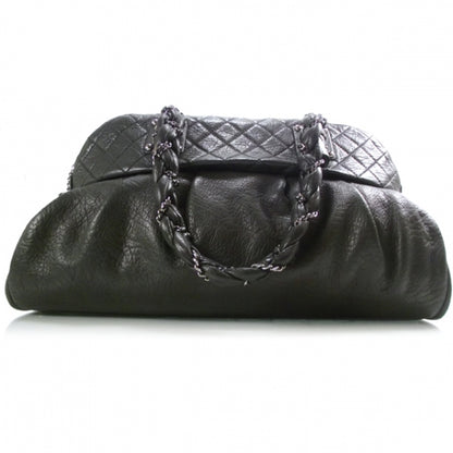Chanel Leather Lady Braid Large Satchel Black 1 of 12