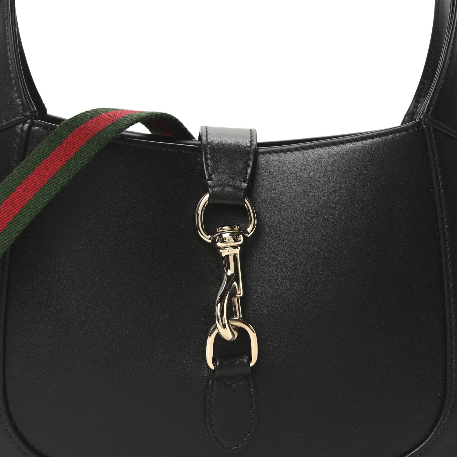 Gucci Calfskin Small Jackie Shoulder Bag Black 8 of 10