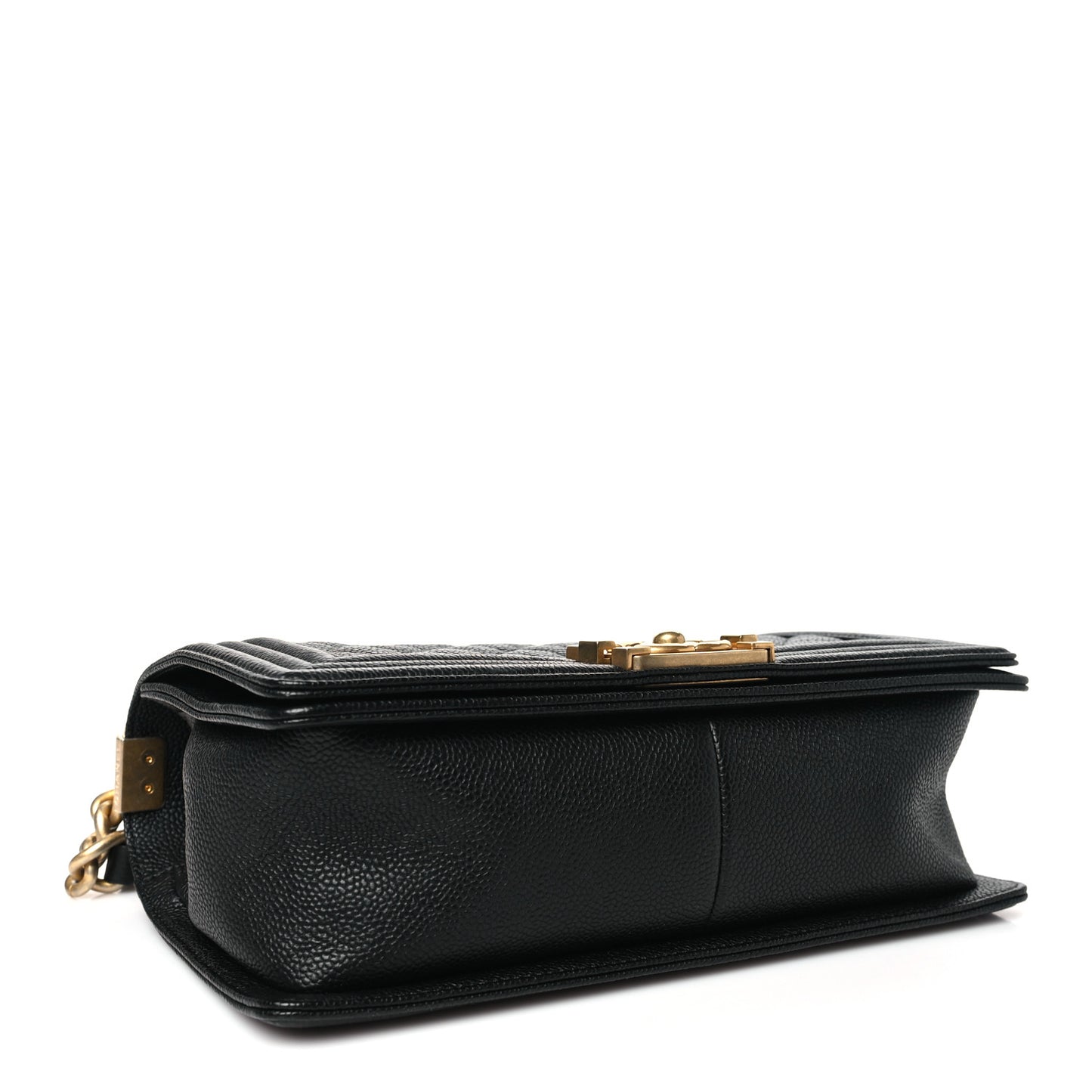 Caviar Quilted Medium Boy Flap Black