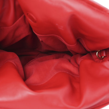 Loewe Calfskin Flamenco Puffer Knot Bag Red 5 of 11