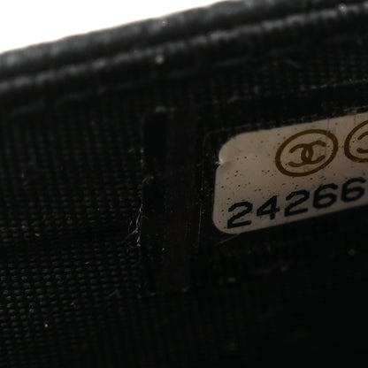 Chanel Caviar Quilted Boy Flap Card Holder Black 8 of 9