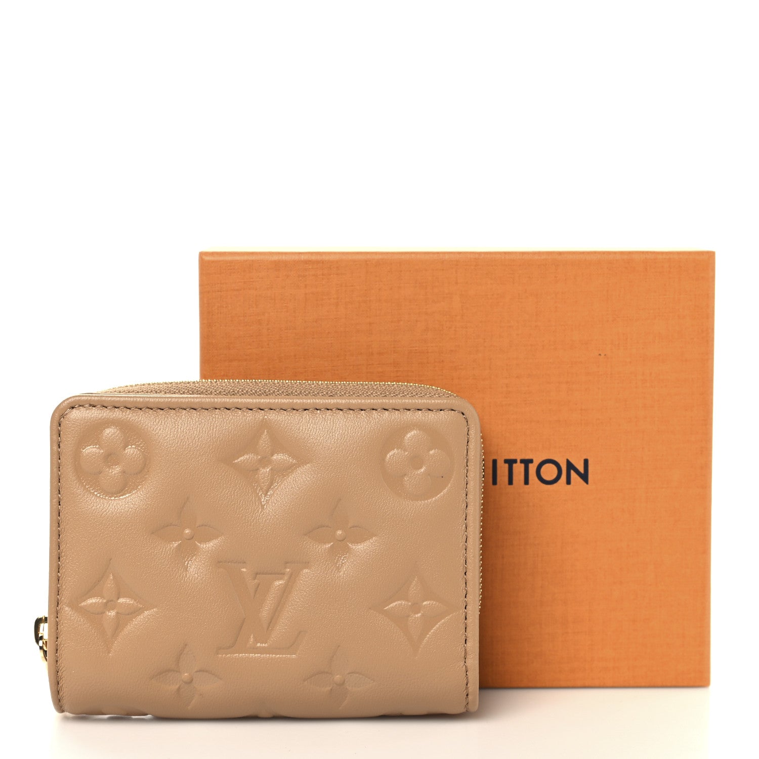 Louis Vuitton Lambskin Embossed Monogram Lou Coussin Wallet Camel 8 of 8