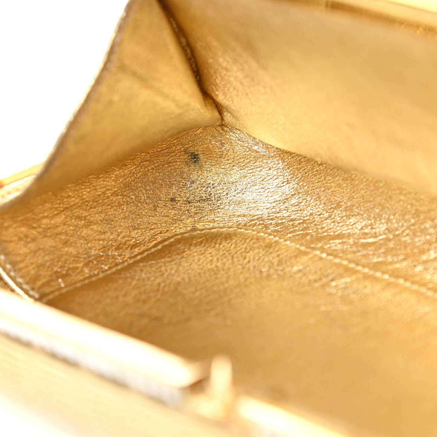 Crystal Minaudiere Clutch Gold