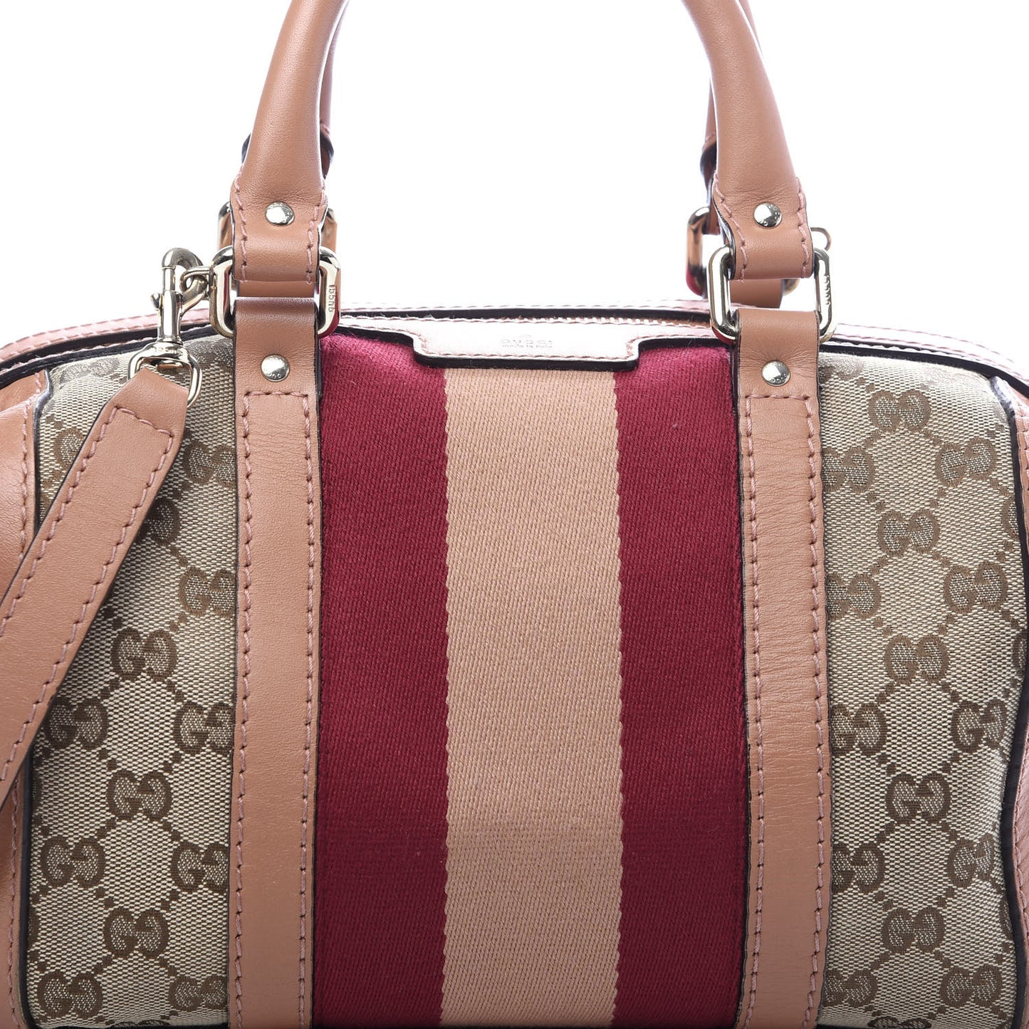 Monogram Vintage Web Small Boston Beige
