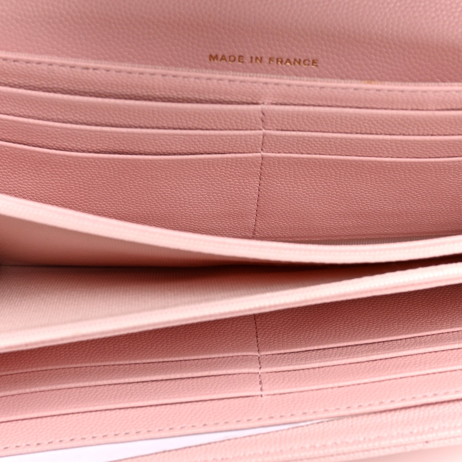 Chanel Caviar Quilted Large Gusset Flap Wallet Light Pink 5 of 10