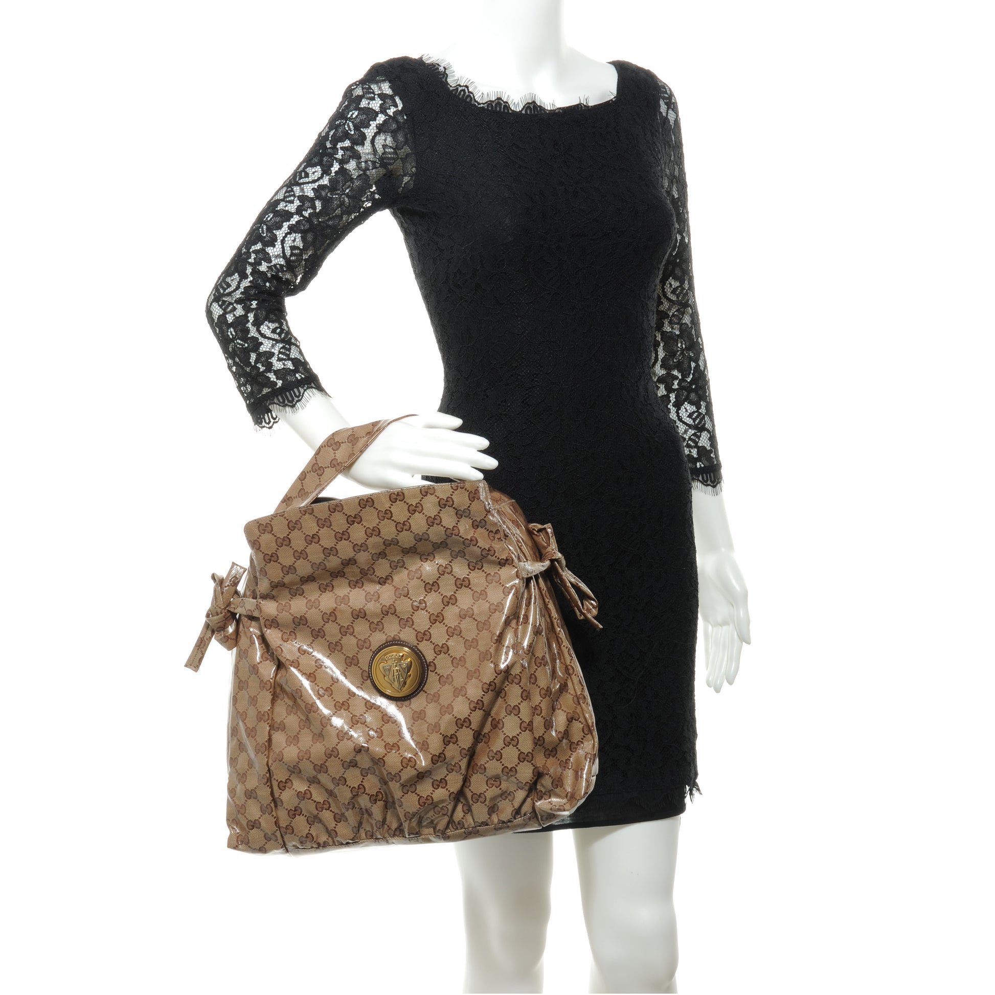 Gucci Crystal Monogram Medium Hysteria Hobo 2 of 8