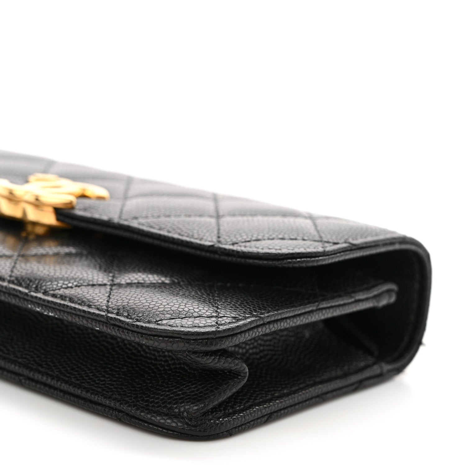 Chanel Caviar Quilted Coco First Phone Holder With Chain Black 10 of 13