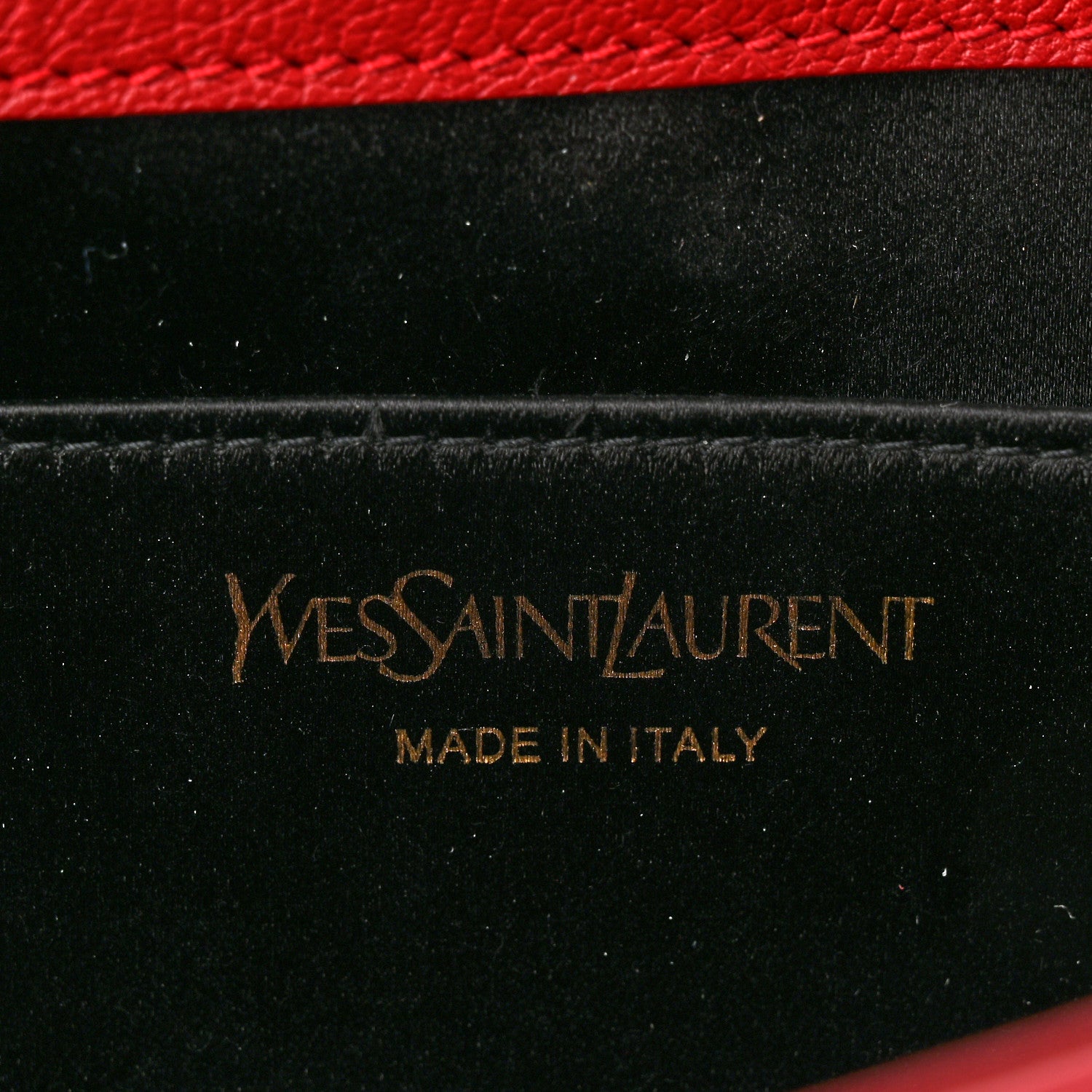 Saint Laurent Calfskin Monogram Large Belle De Jour Clutch Red 7 of 11