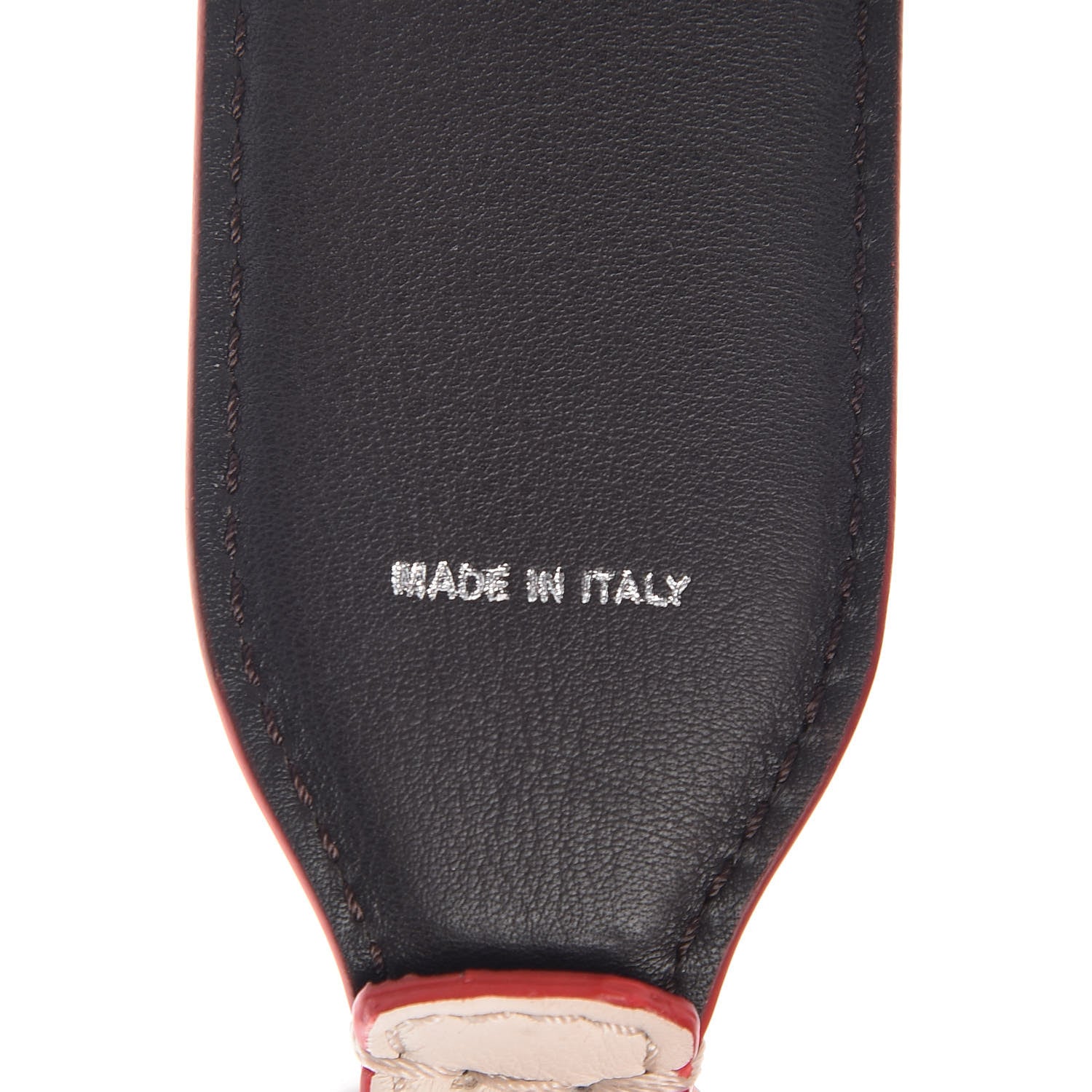 Fendi Vitello Dolce Fun Fair Metal Studded Strap You Camelia Multicolor 4 of 4