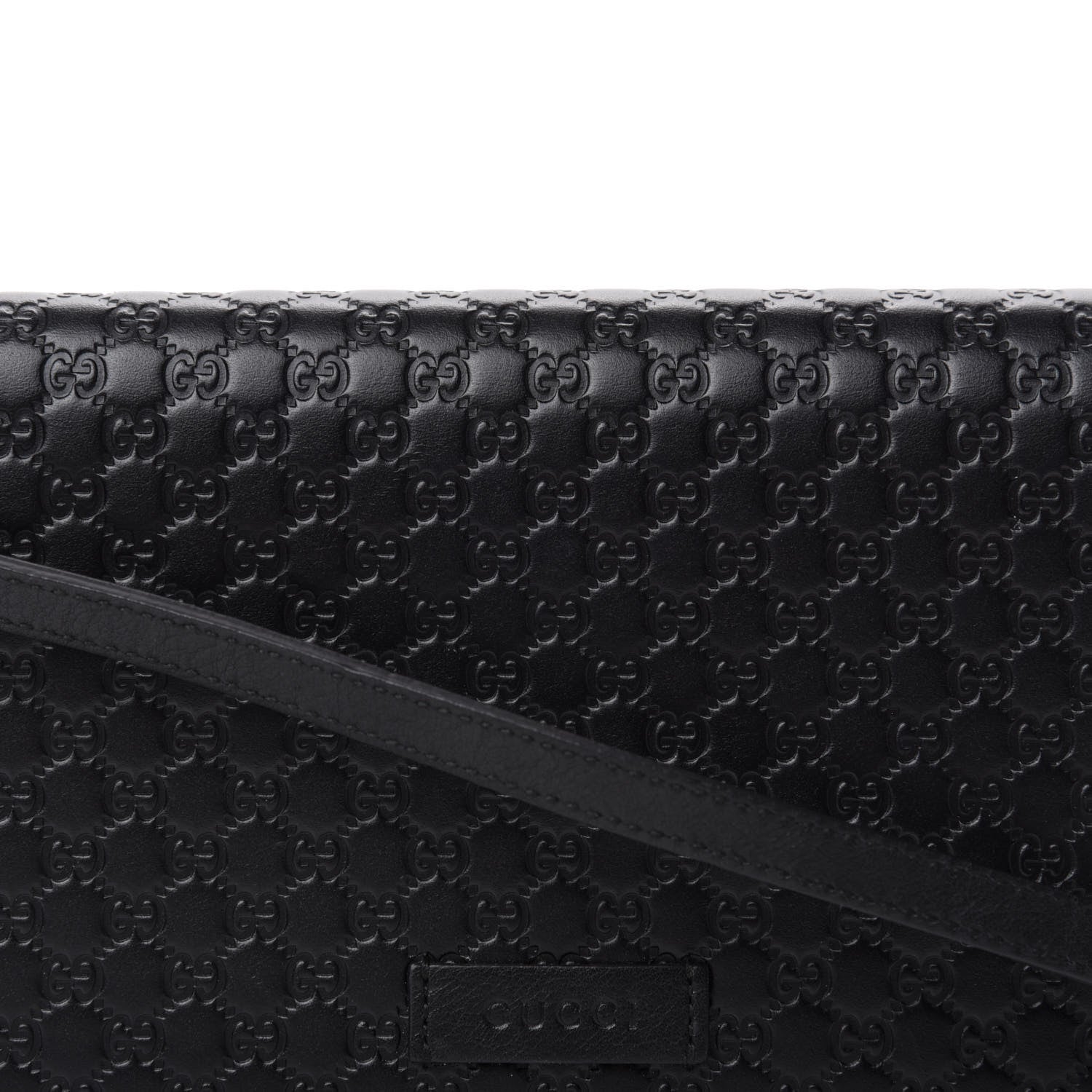 Gucci Microguccissima Crossbody Wallet Black 11 of 11