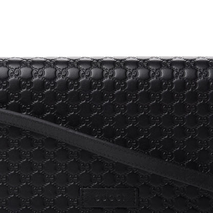 Gucci Microguccissima Crossbody Wallet Black 11 of 11
