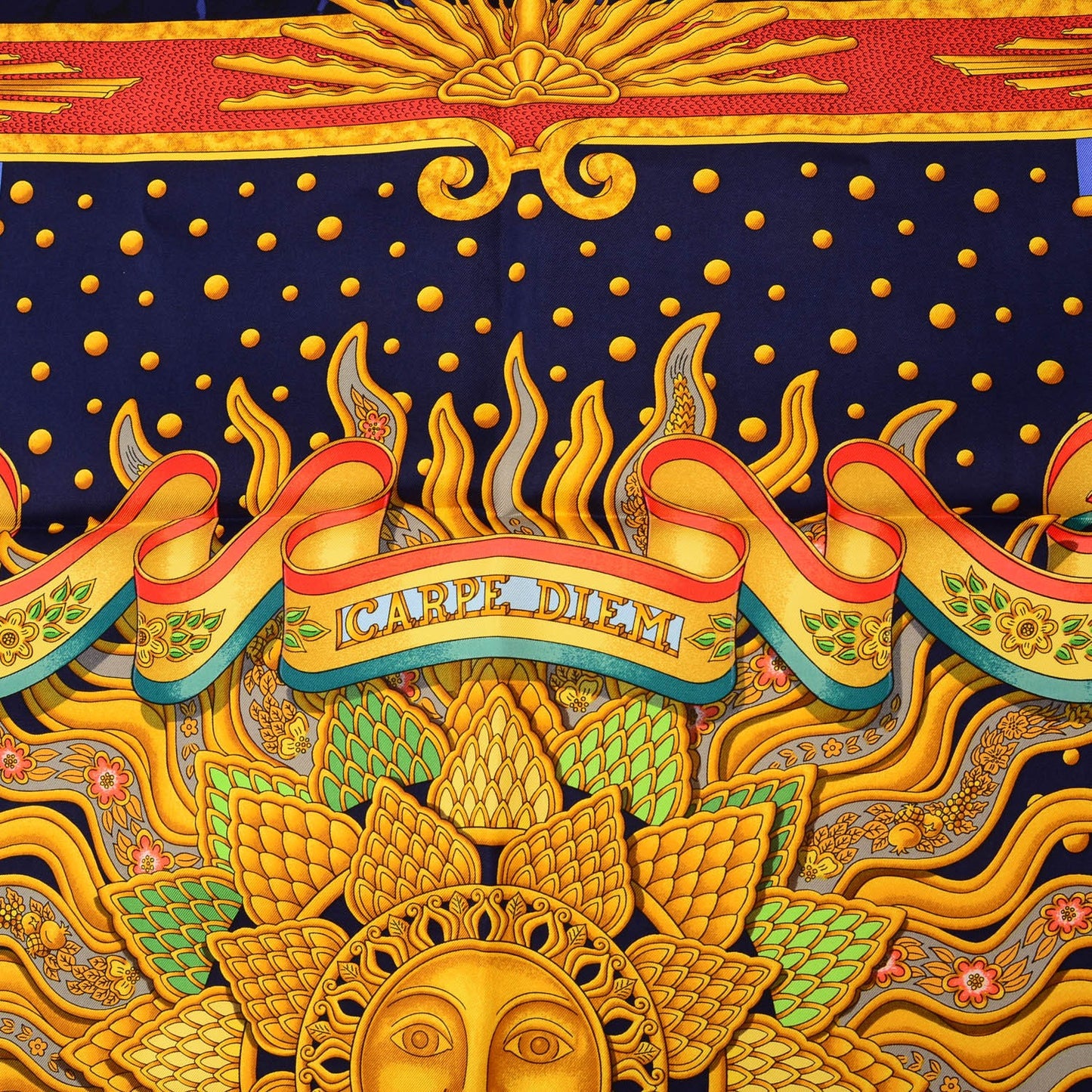 Silk Carpe Diem Scarf 90