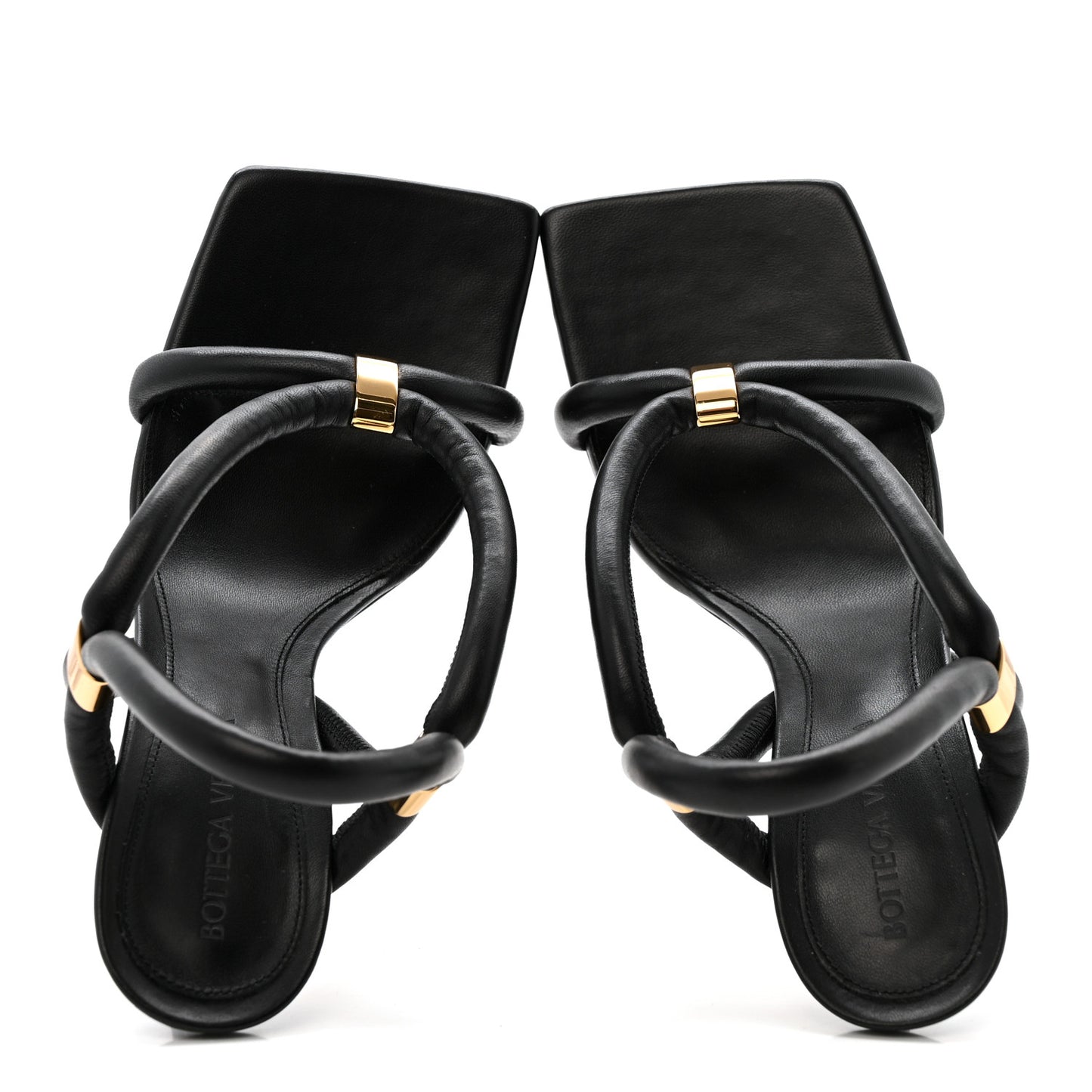Nappa Stretch Sandals 36 Black